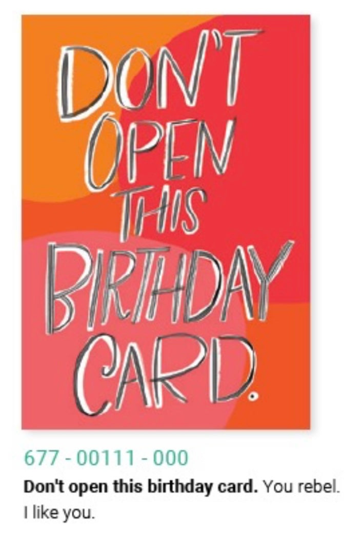 Birthday Humour