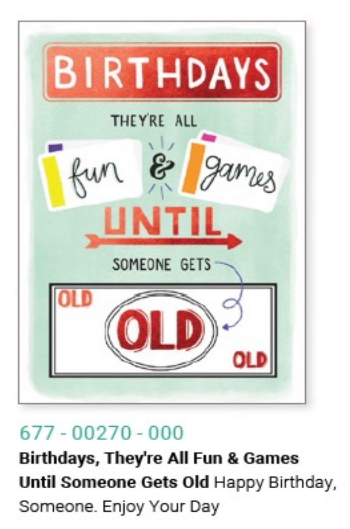 Birthday Humour