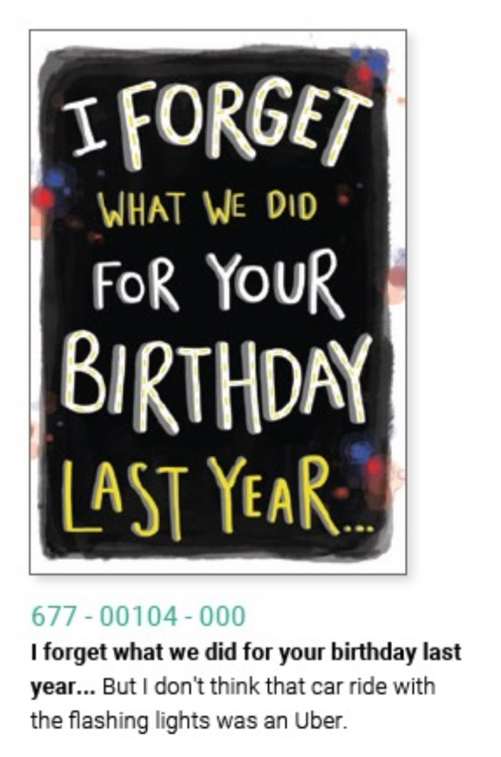 Birthday Humour